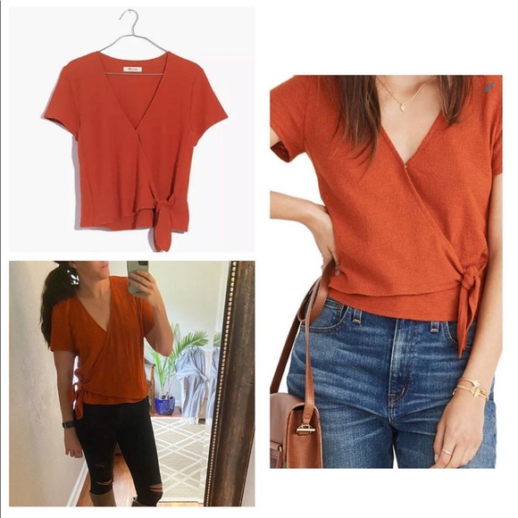 Madewell Tops - Madewell Texture & Thread wrap top